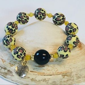 Polymer beads bracelet